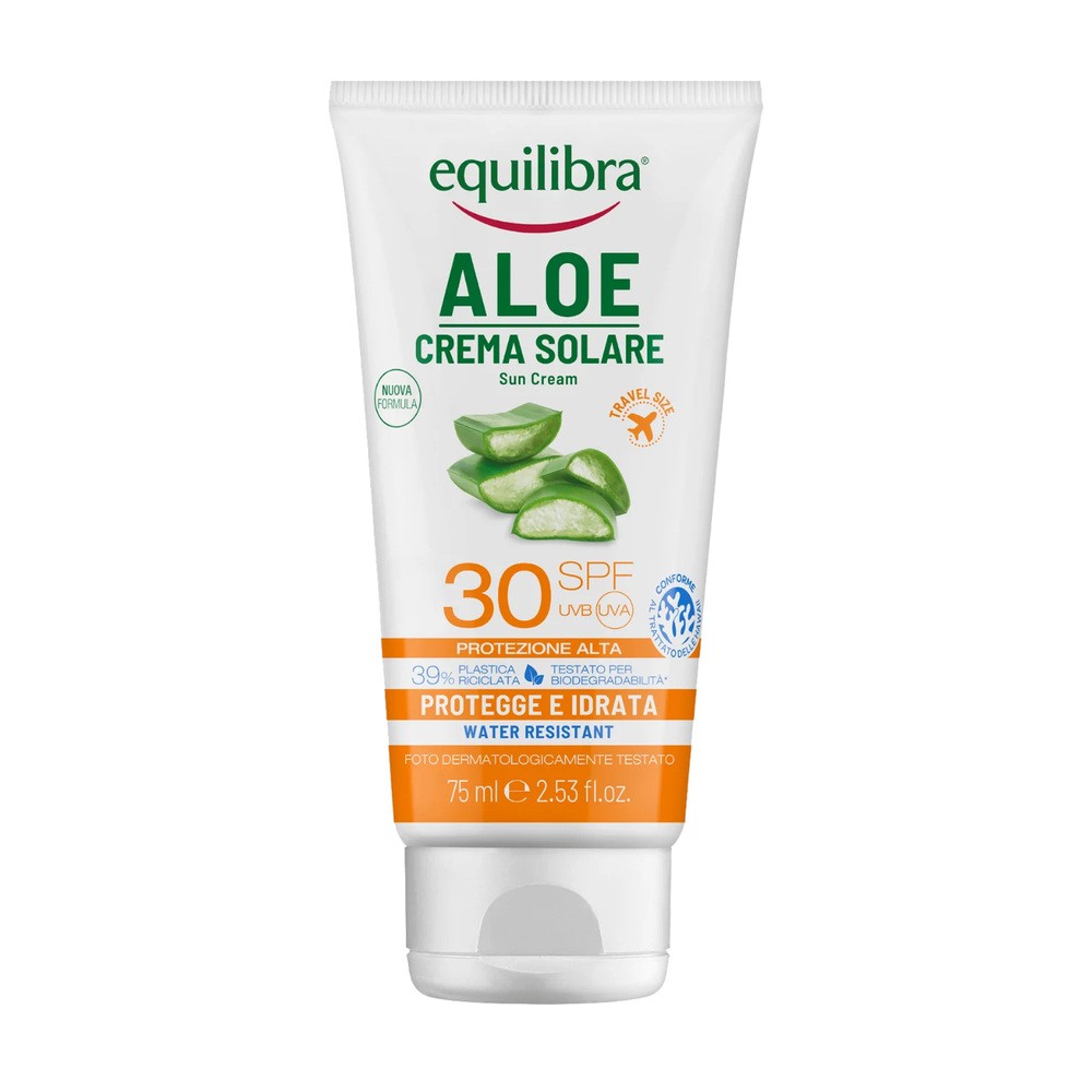 Equilibra Krem Do Opalania Aloe Vera SPF 30 UVA UVB 75ml (8000137017782)