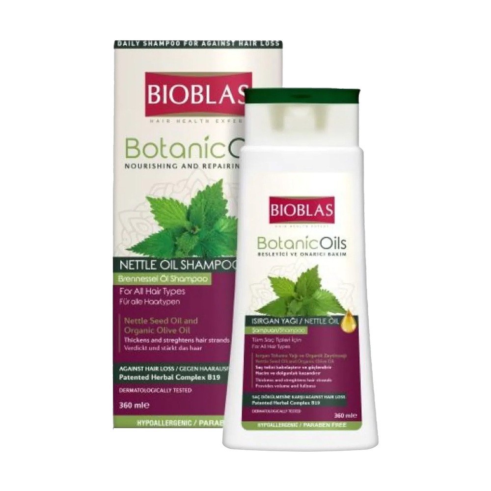 Bioblas Botanic Oils Szampon z olejem pokrzywowym przeciw wypadaniu włosów 360 ml