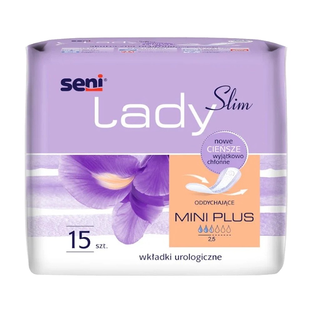 Seni Lady Slim, Mini Plus, Wkładki urologiczne dla kobiet, 15 szt