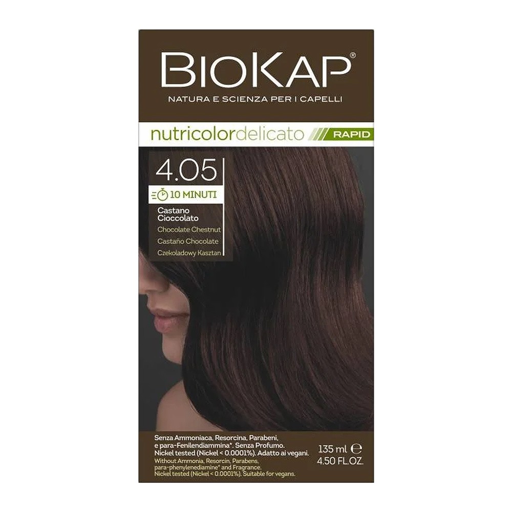 Bios Line S.P.A Biokap Nutricolor Rapid 4.05 Kawowy brąz 135 ml