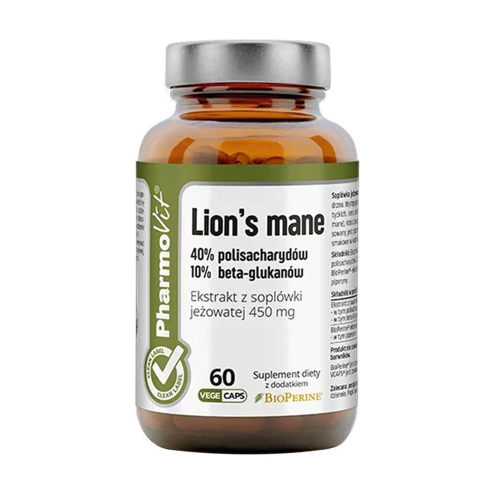 Pharmovit Lion's mane Ekstrakt z soplówki 60 kapsułek (5904703900924)