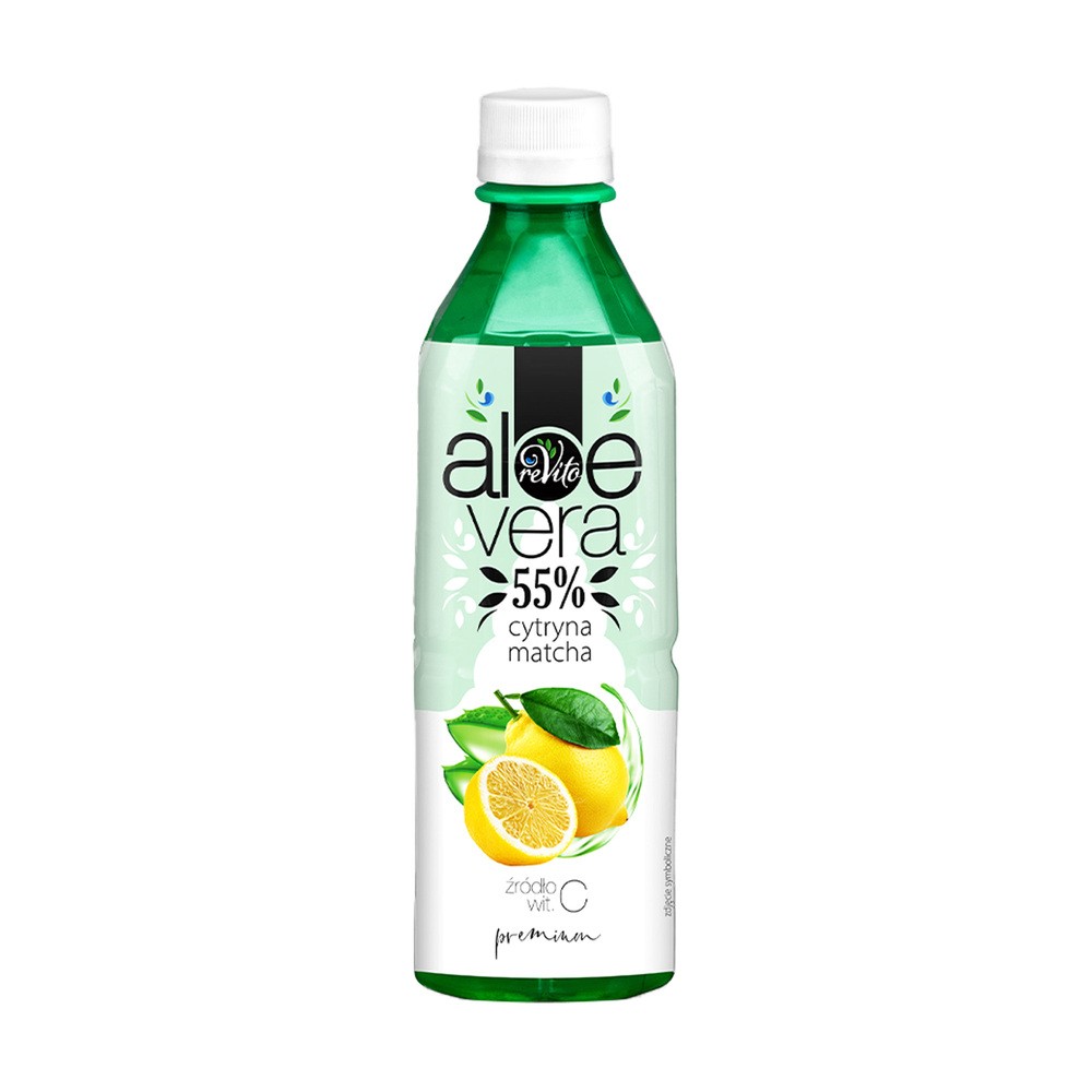 ReVito Napój aloesowy cytryna i matcha 500 ml
