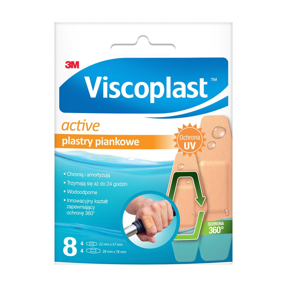 Viscoplast Active plastry piankowe x 8 szt