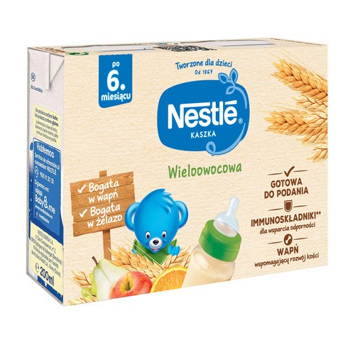 Nestlé Kaszka wieloowocowa po 6 miesiącu 2 x 200 ml