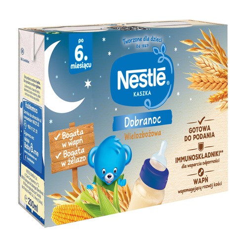 Nestlé Kaszka dobranoc wielozbożowa po 6. miesiącu 200 ml