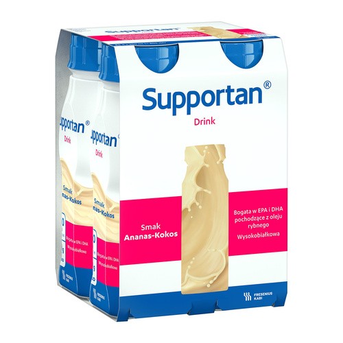 Supportan drink o smaku ananas-kokos 4 x 200 ml