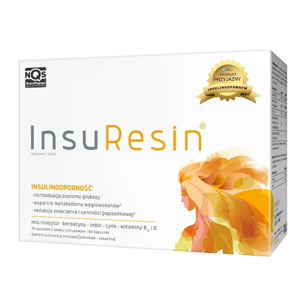 InsuResin 30 saszetek o smaku cytrynowym + 60 kapsułek