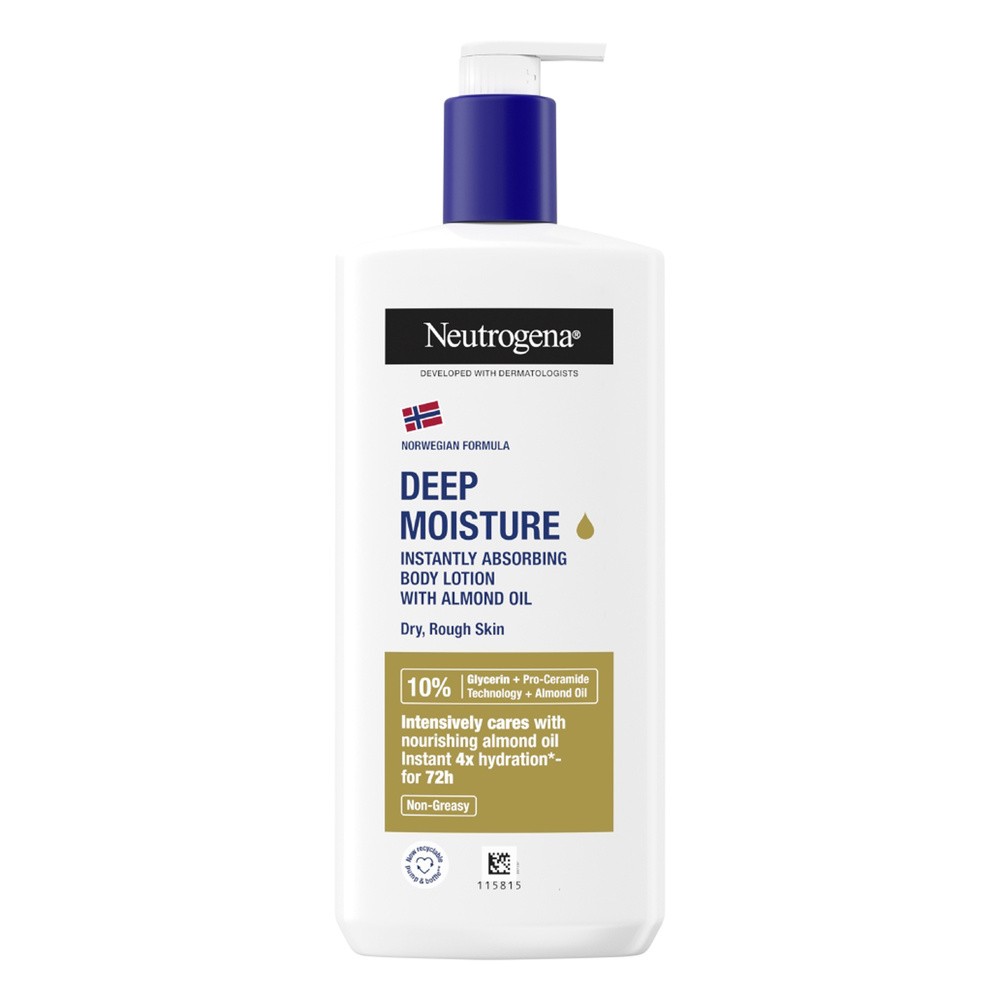 Neutrogena Deep Moisture Creamy Oil  Formuła Norweska Głęboko nawiżająca Emulsja z Olejkiem Sezamowym 400ml