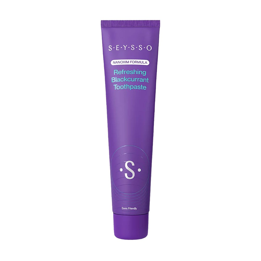 SEYSSO Color Refreshing Blackcurrant Odświeżająca pasta do zębów miętowo-porzeczkowa 75 ml