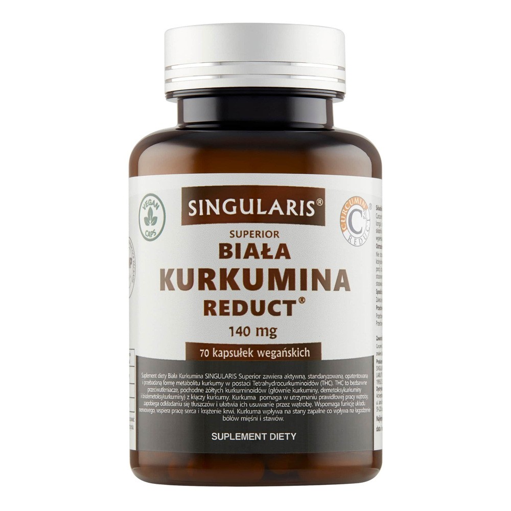 SINGULARIS Superior Biała kurkumina Reduct, 70kaps.