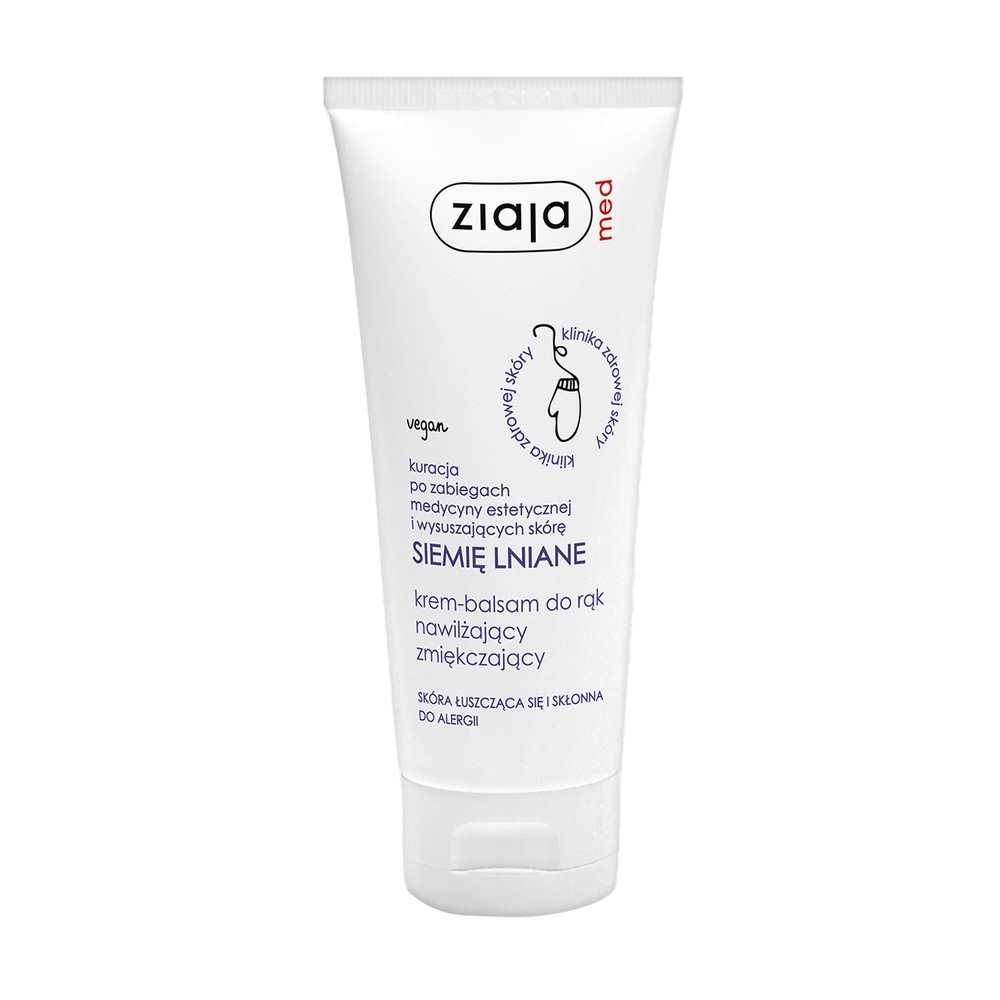 Ziaja Med Linseed Hand Cream-Balm krem do rąk 100 ml dla kobiet