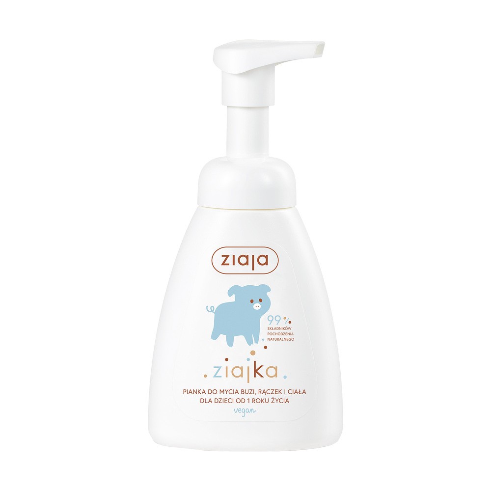 ZIAJA Ziajka pianka do mycia buzi, rączek i ciała dla dzieci od 1 roku życia, 250ml