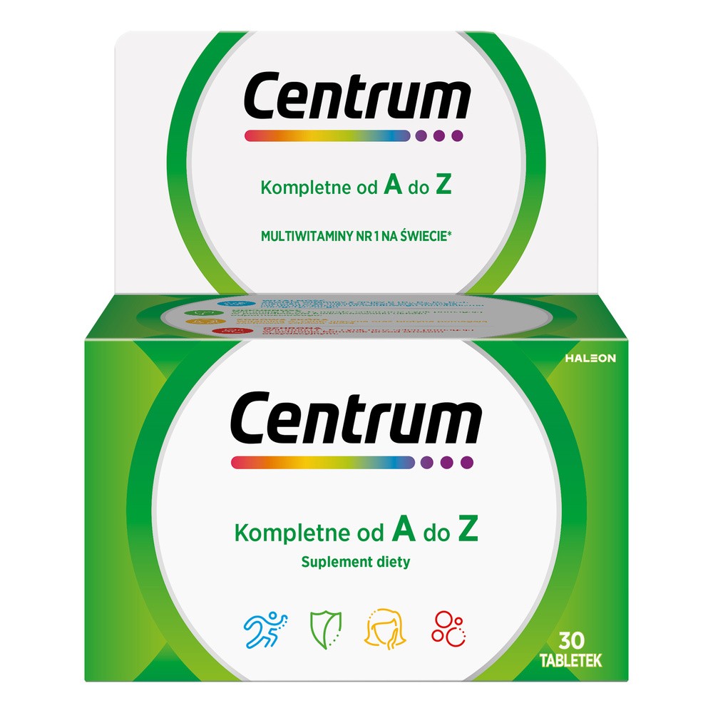 CENTRUM Witaminy I Minerały Dla Dorosłych Suplement Diety 30 Tabletek