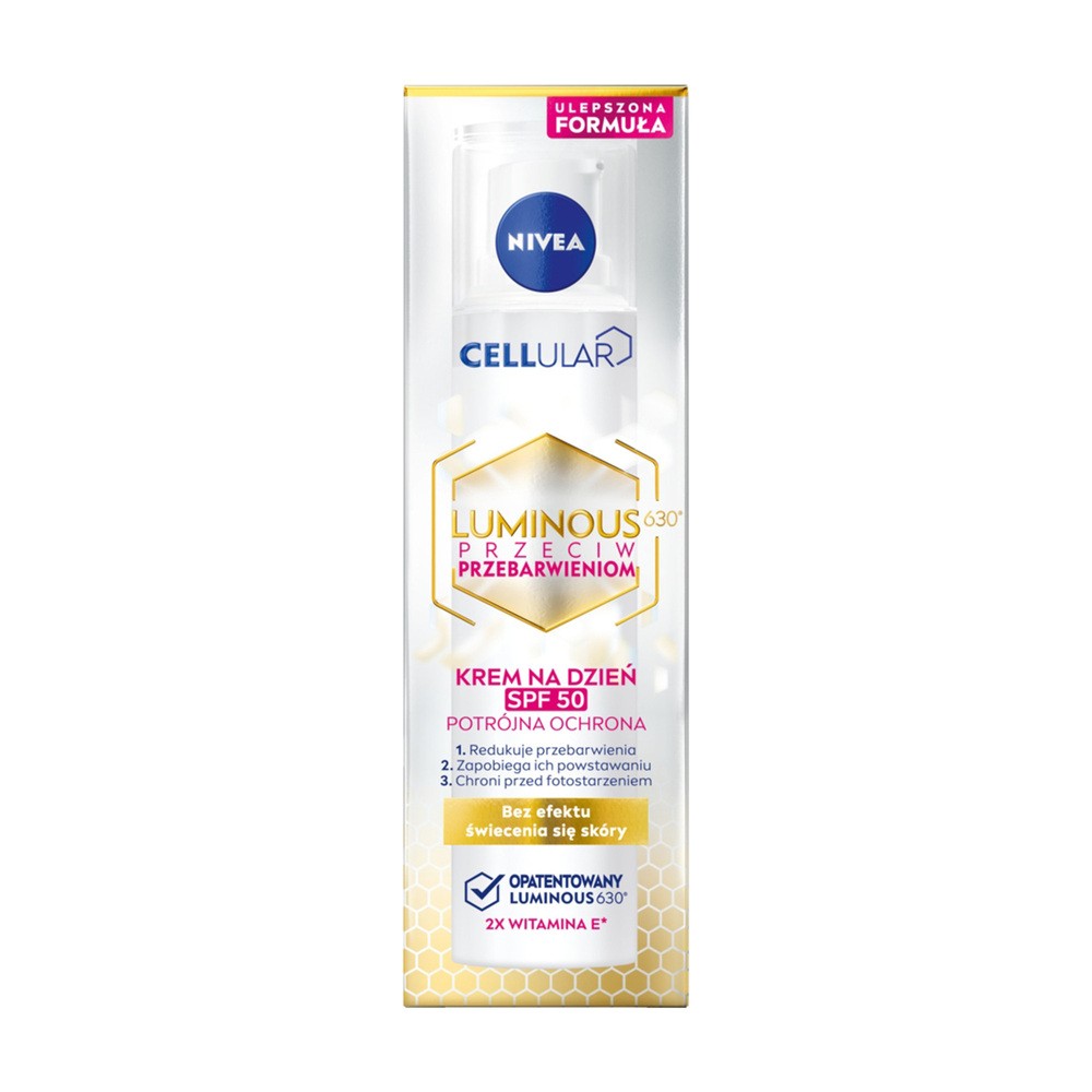 Nivea - Cellular - Luminous 630 - Krem do twarzy przeciw przebarwieniom na dzień SPF50 - 40 ml