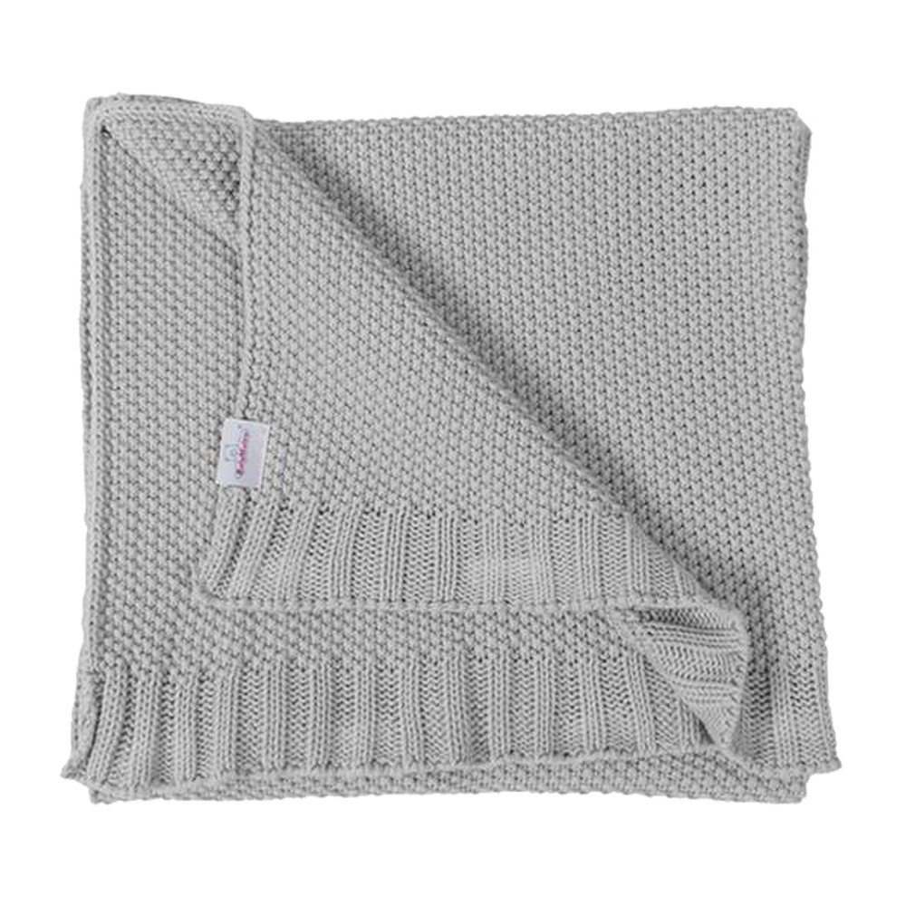 BabyMatex Multitex Tully, Pled dziecięcy, bawełniany, 75x100 cm, Szary