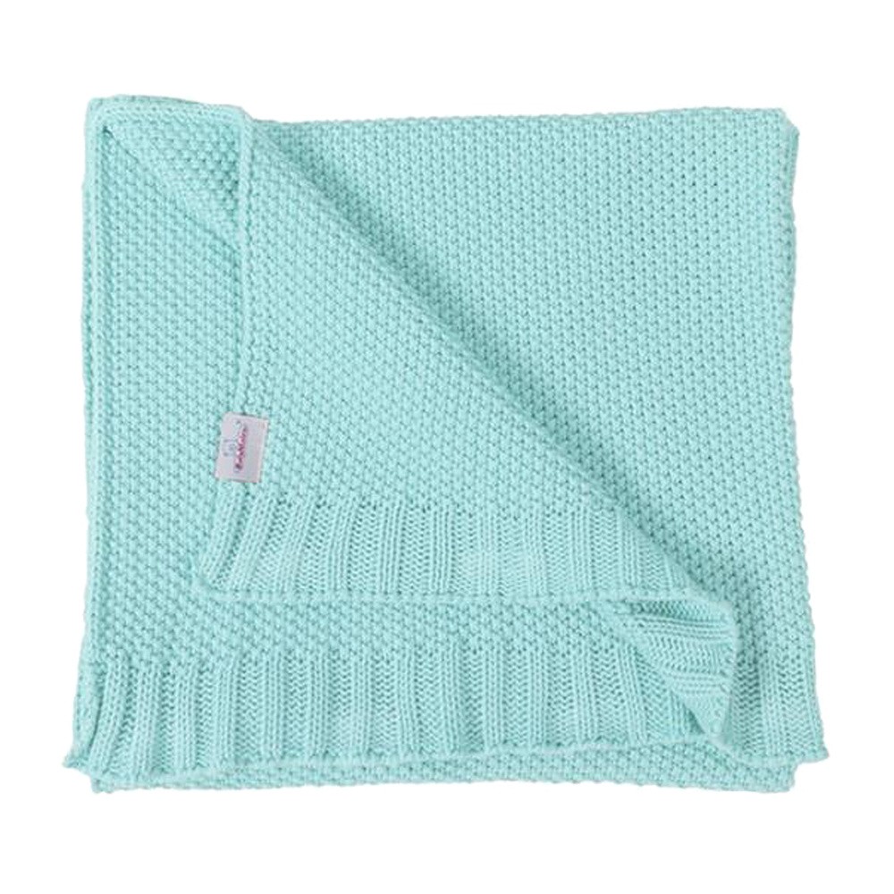 BabyMatex Multitex Tully, Pled dziecięcy, bawełniany, 75x100 cm, Turkusowy