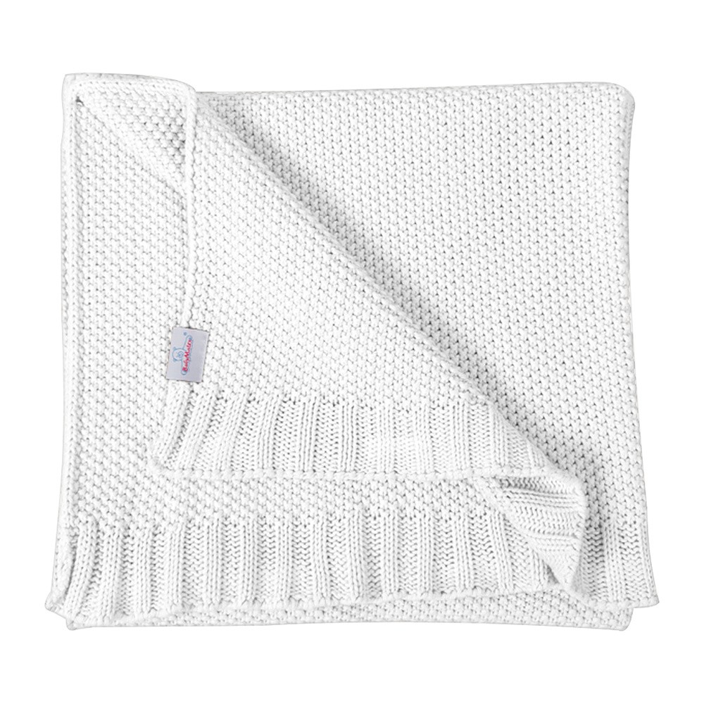 BabyMatex Multitex Tully, Pled dziecięcy, bawełniany, 75x100 cm, Biały