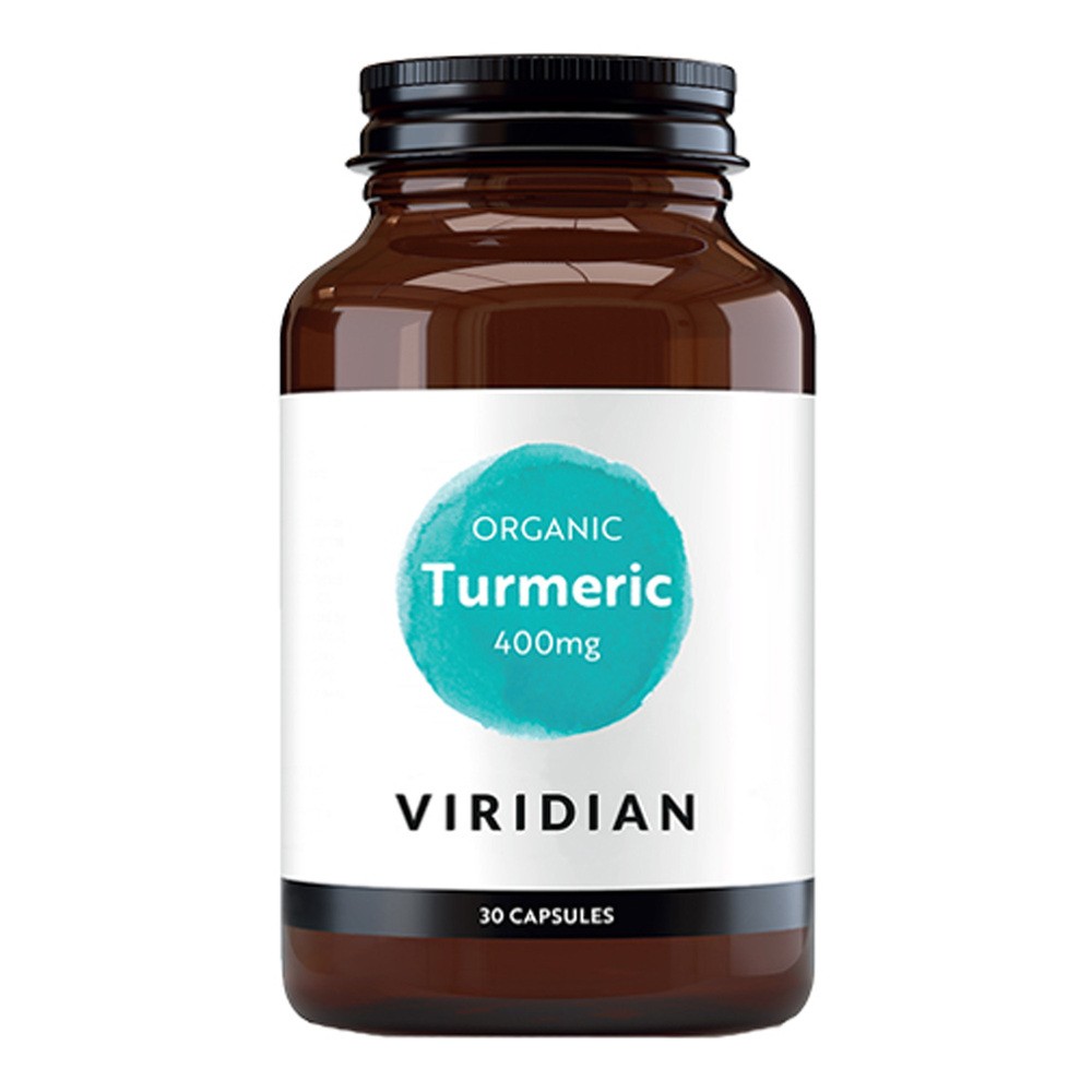 Viridian Organic Turmeric Viridian kurkuma 400mg (30 kaps) 5060003599654