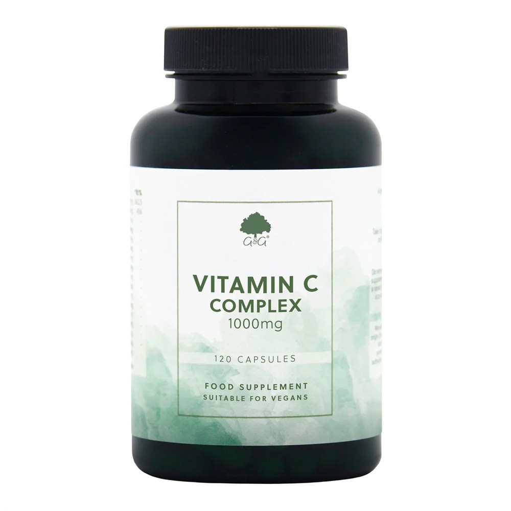 G&G Vitamins Witamina C 1000 MG w/rosehip & malpigia granatolistna 100 VEG. kaps. GG (Vegan) GA058
