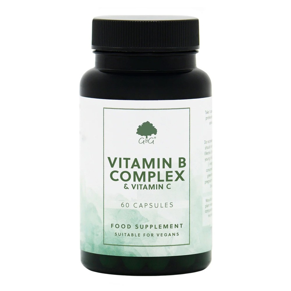 G&g Witaminy B kompleks + Witamina C 150 mg Suplement diety 60 kaps.