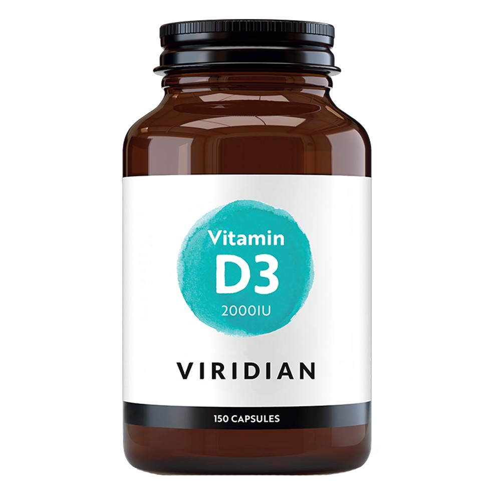Viridian Witamina D3 2000IU (wegan 150 kapsułek) suplement diety 5060003592792