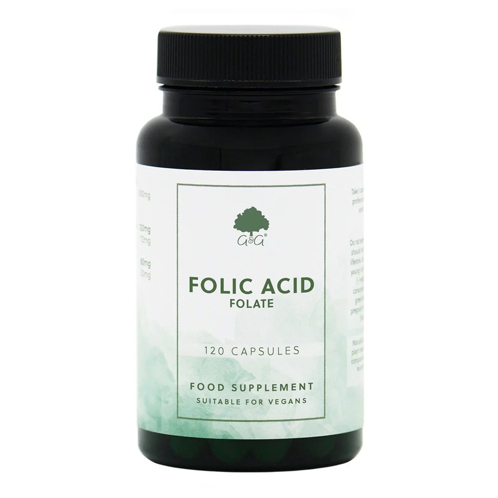 G&g Kwas Foliowy 5-MTHF 400 mcg - suplement diety 120 kaps.