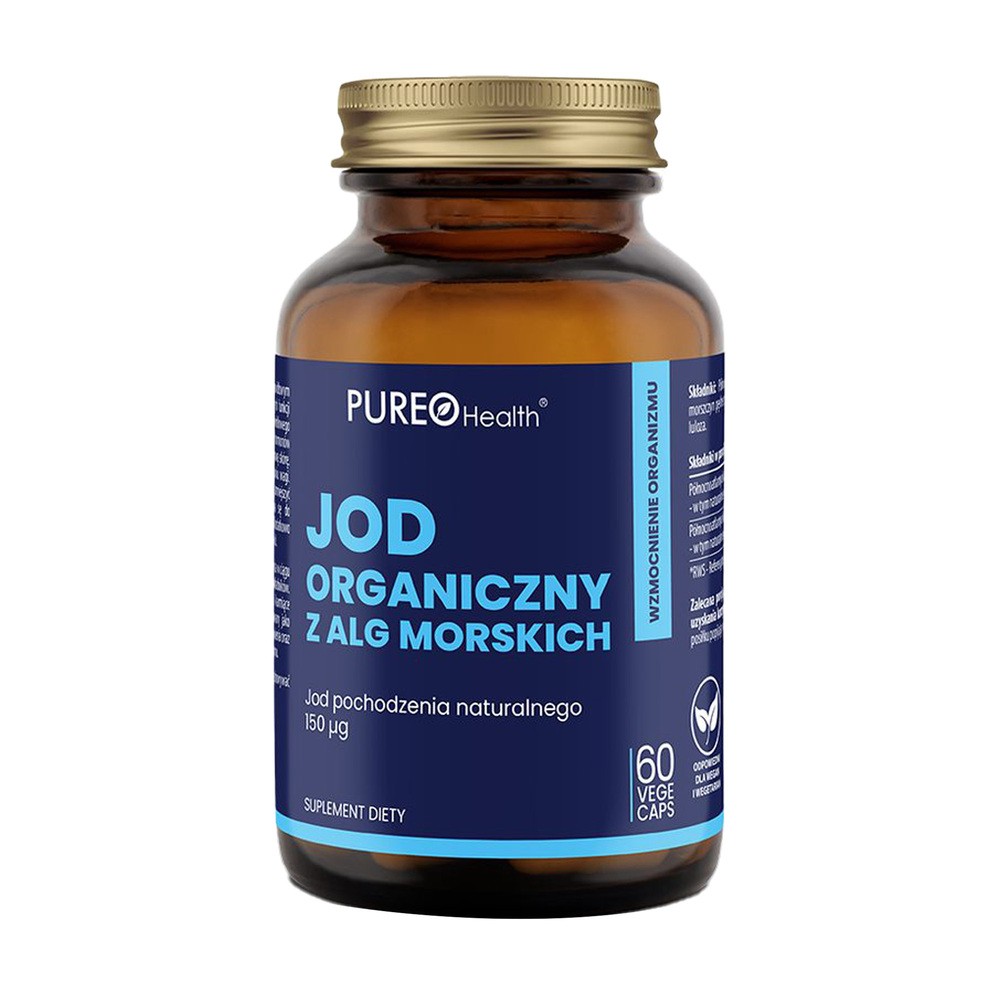 PUREO Health Jod organiczny z alg morskich, 60 kapsułek