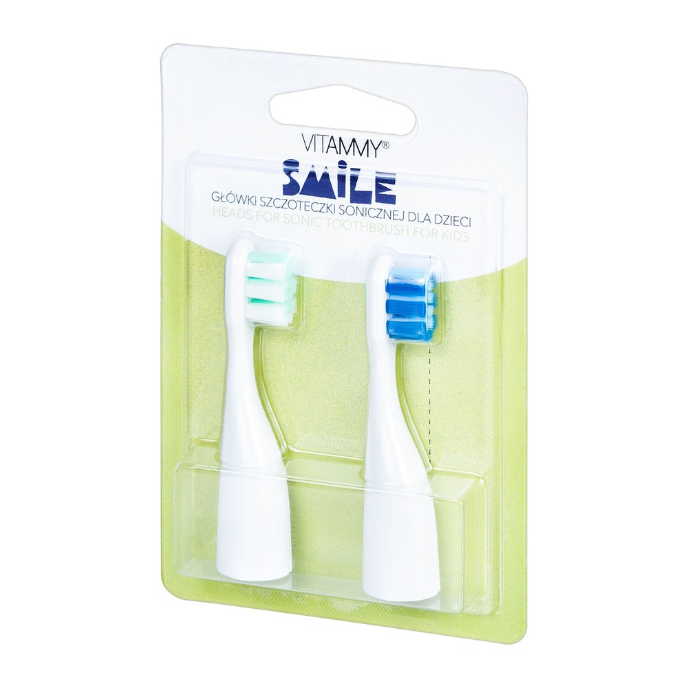 Vitammy Końcówki do szczoteczki SMILE niebiesko zielone 2 szt