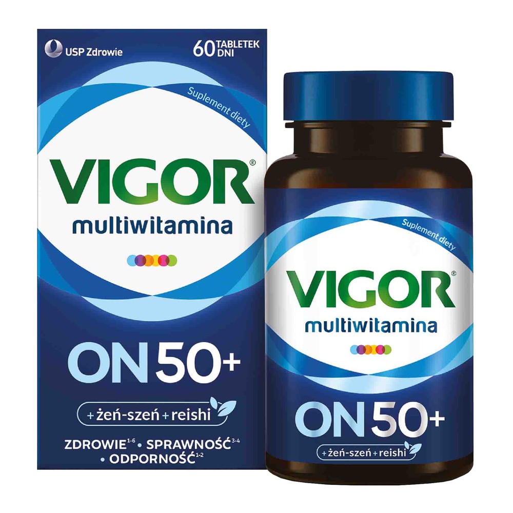 VIGOR Multiwitamina ON 50+, 60 tabletek