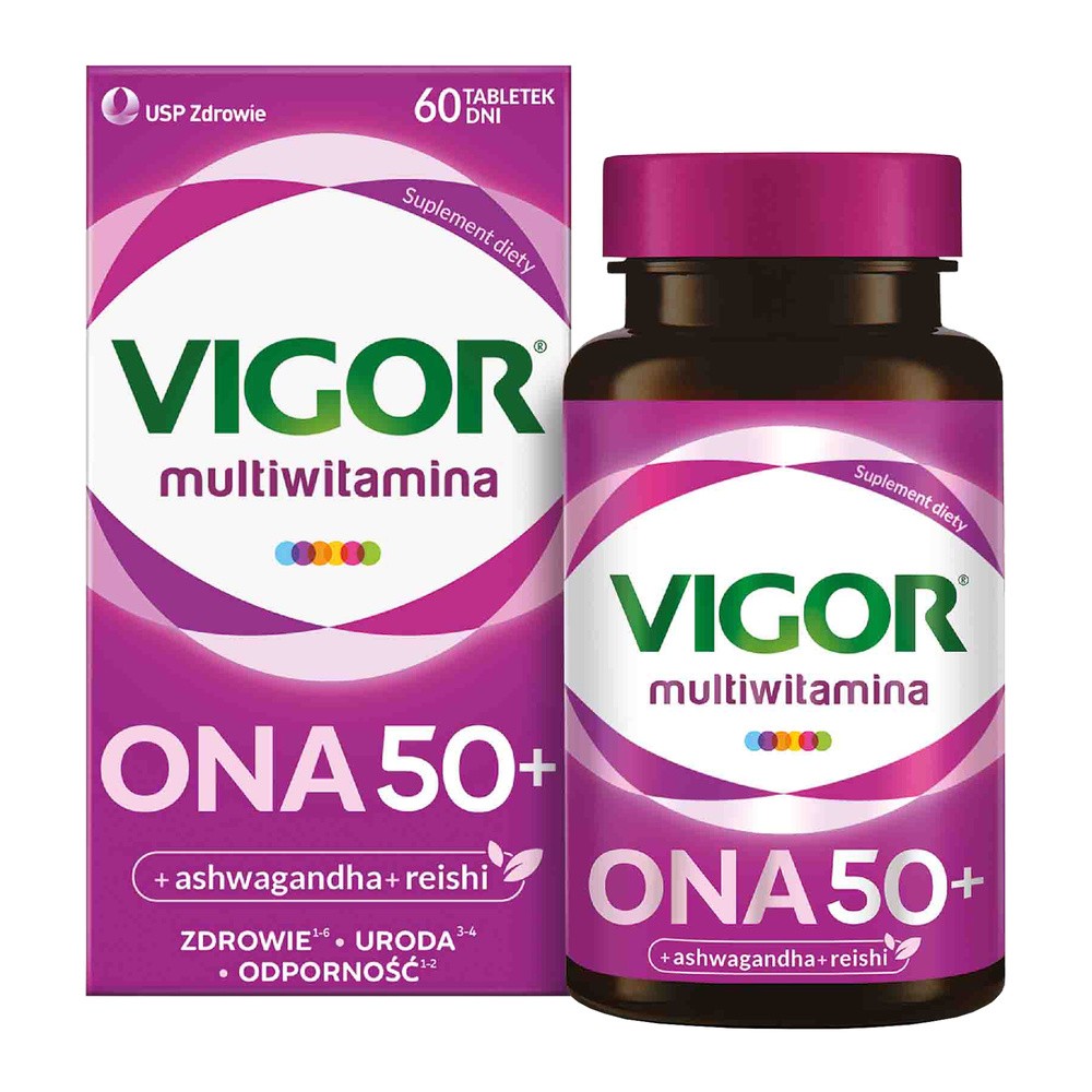 VIGOR Multiwitamina ONA 50+, 60 tabletek