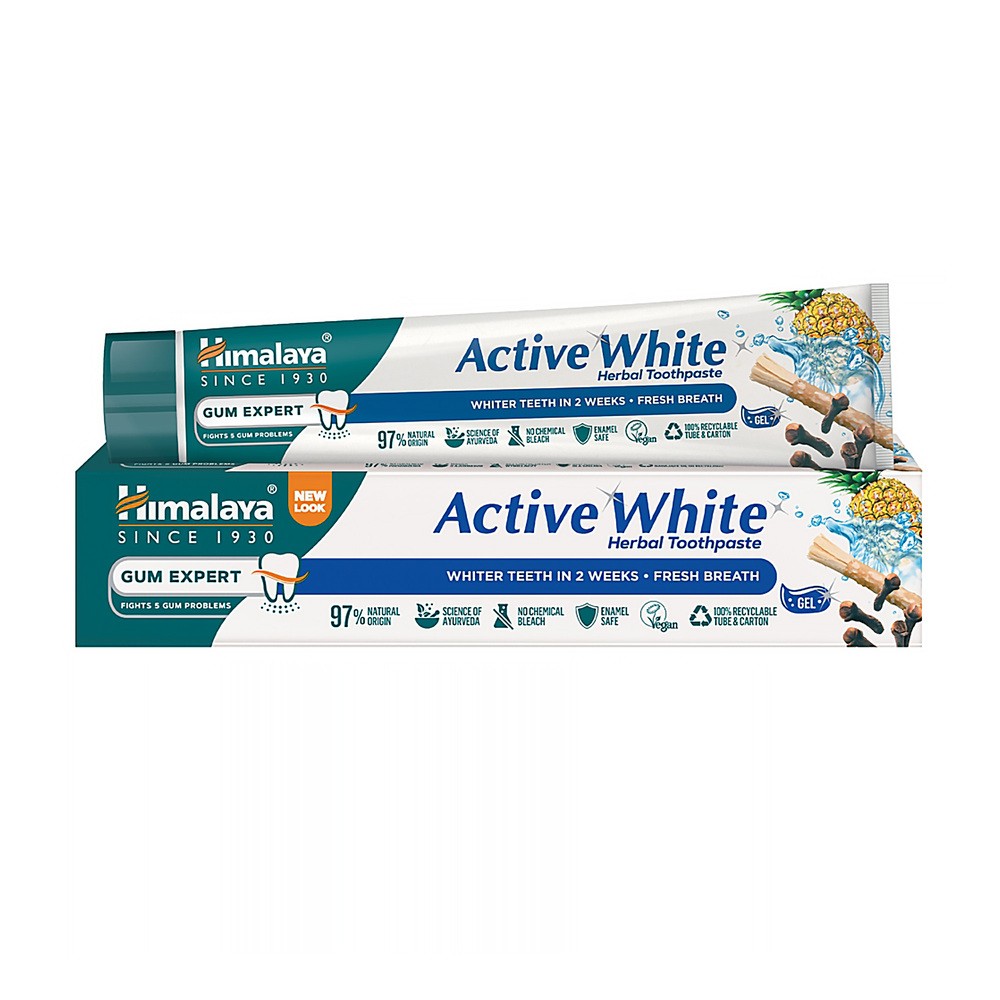 L'BIOTICA HIMALAYA ACTIVE WHITE Żel wybielający do mycia zębów 75 ml 7072444