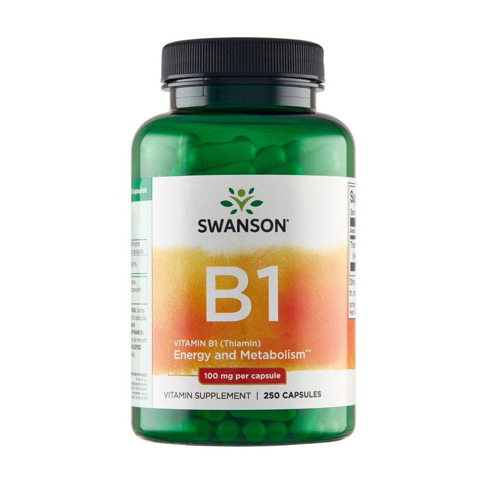 SWANSON Witamina B-1 100 mg, 250 kapsułek