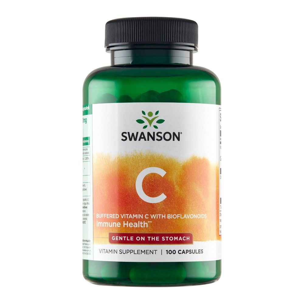 SWANSON Vitamin C (Witamina C Buforowana z Bioflawonoidami) - 100 kapsułek