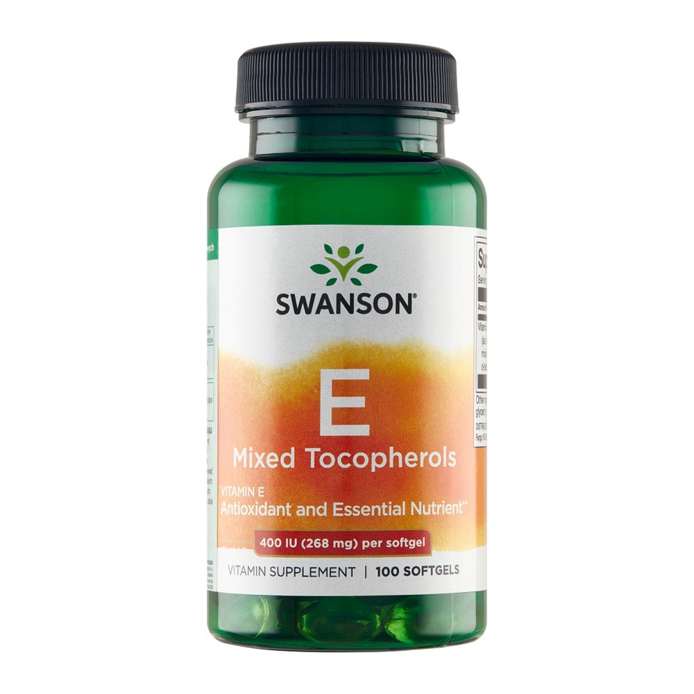 SWANSON Witamina E 400 IU mieszanka tokoferoli Vitamin E mixed tocopherols 100 kapsułek