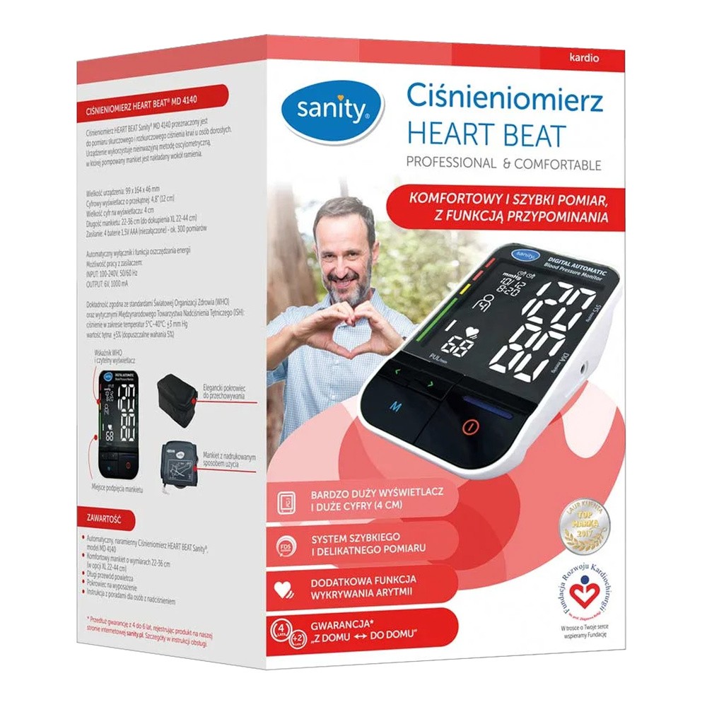 SANITY Ciśnieniomierz Heart Beat MD 4140, 1 szt.