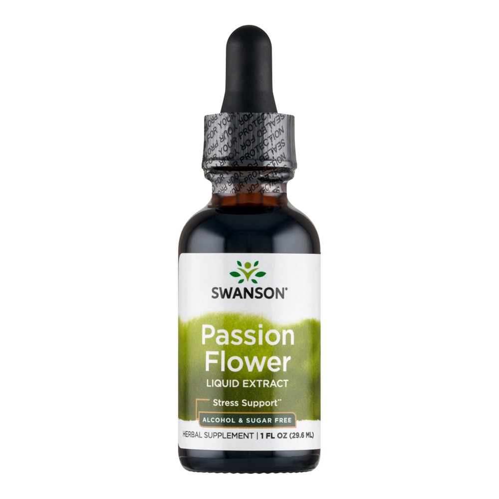 SWANSON Health Products Męczennica Cielista (Passion Flower) Extract 29,6 ml krople