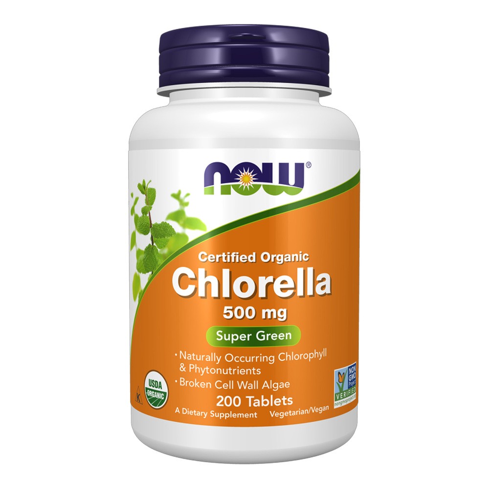 Now Foods Foods Chlorella 500mg Organic 200 tabs