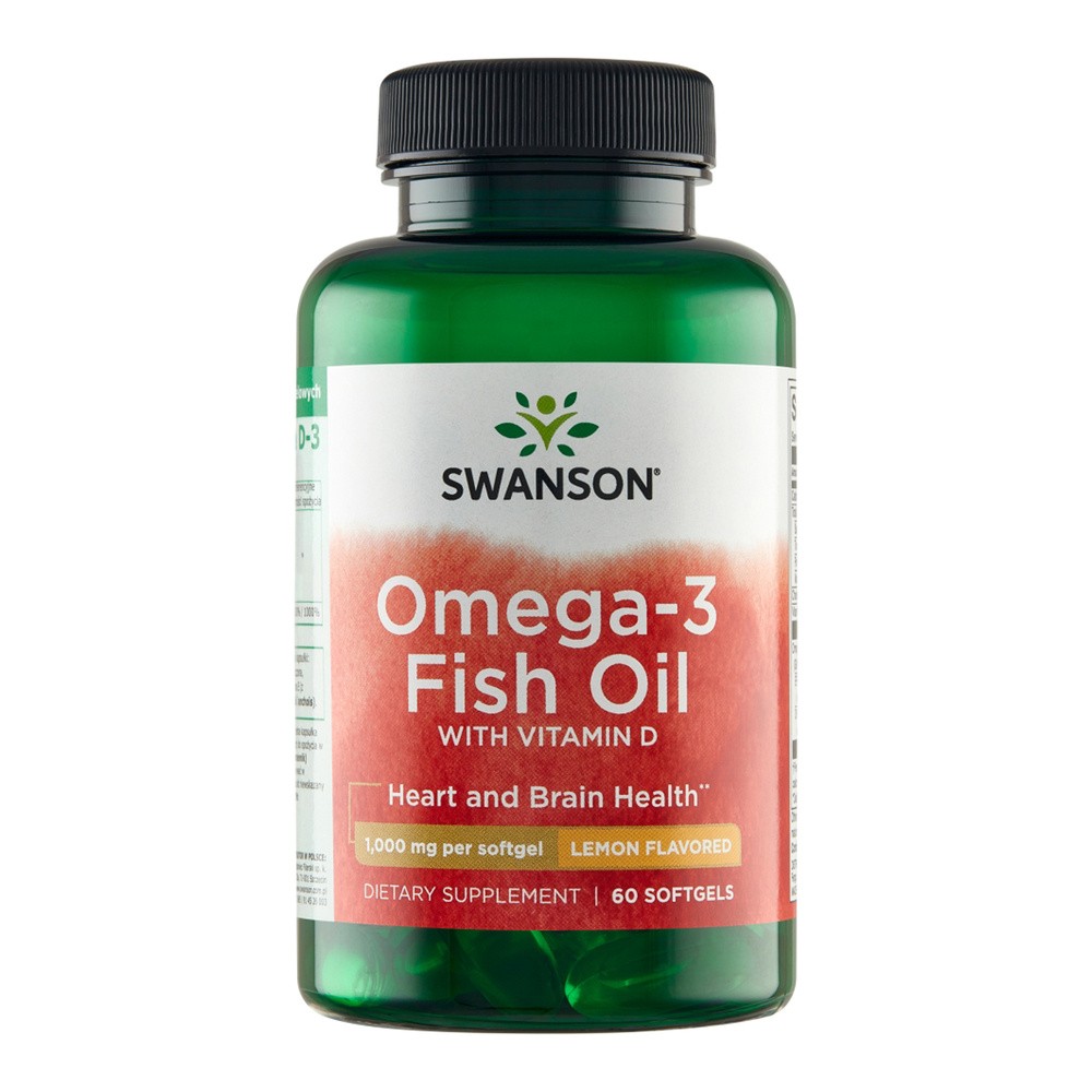 SWANSON Omega-3 z Witamina D-3 (60 kap) BD52-241B2