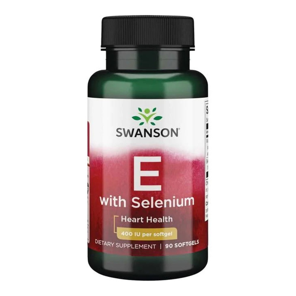 SWANSON Health Products Witamina E 400 iu i Selen 50 mcg 90 kapsułek