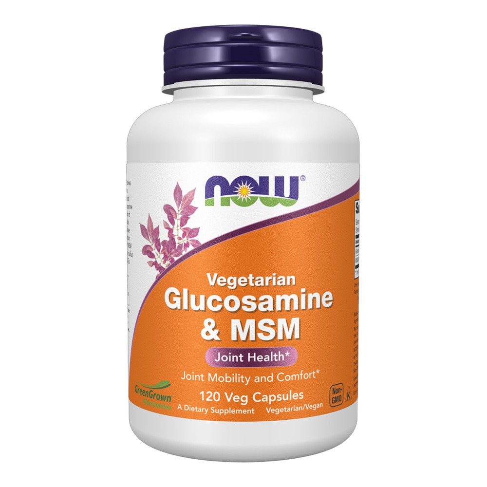 NOW Vegetarian Glucosamine & MSM 120veg caps