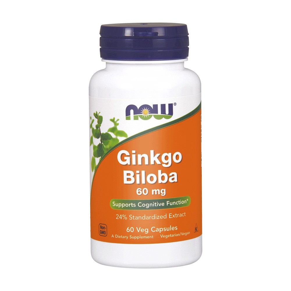 Now Foods GINKGO BILOBA 60MG, 60K