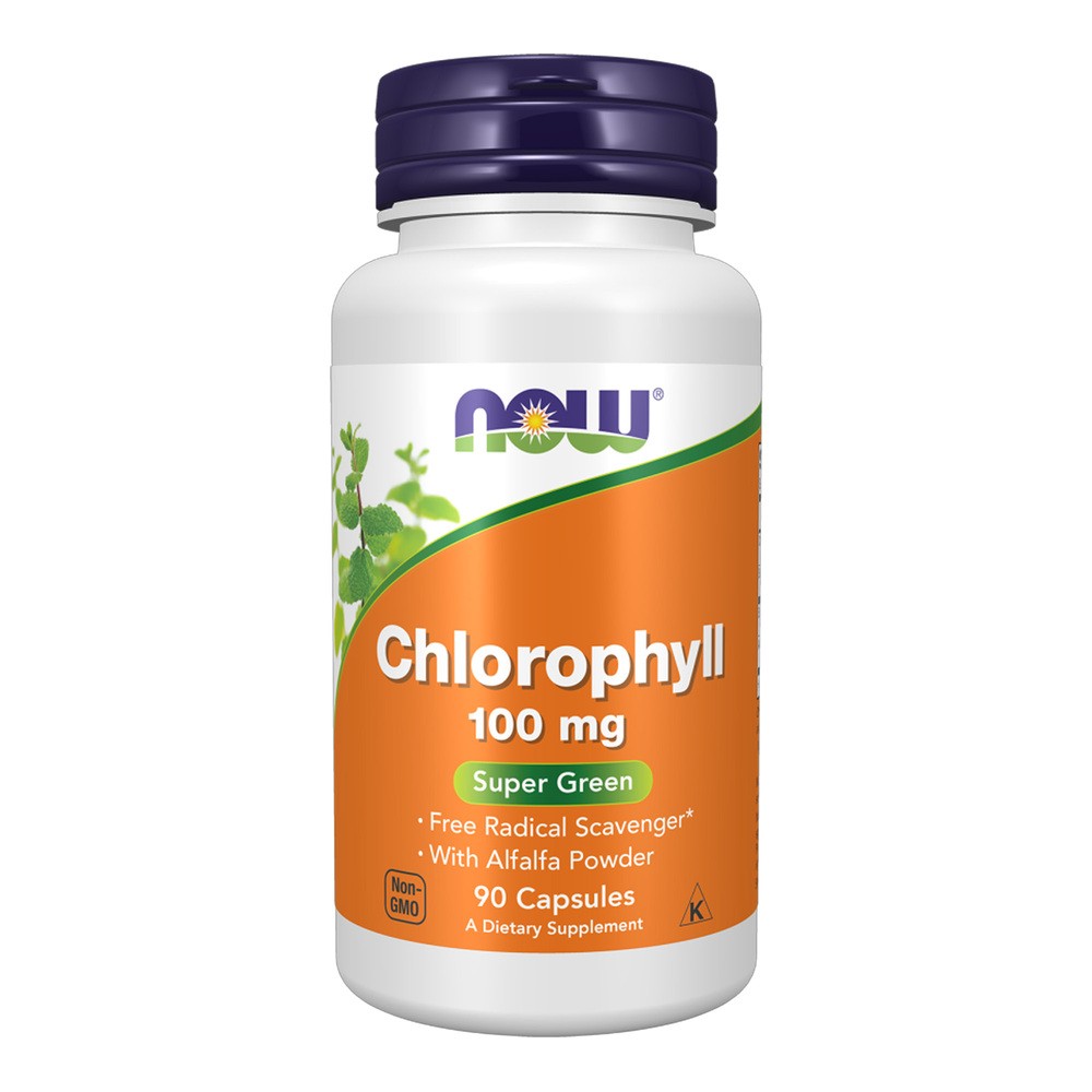 Now Foods Chlorophyll - Chlorofil 100 mg (90 kaps.)