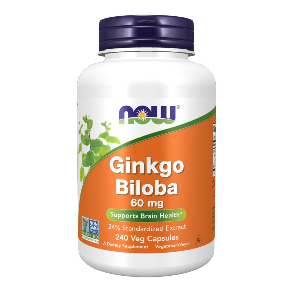 Now Foods NOW Ginkgo Biloba 60mg 240vegcaps
