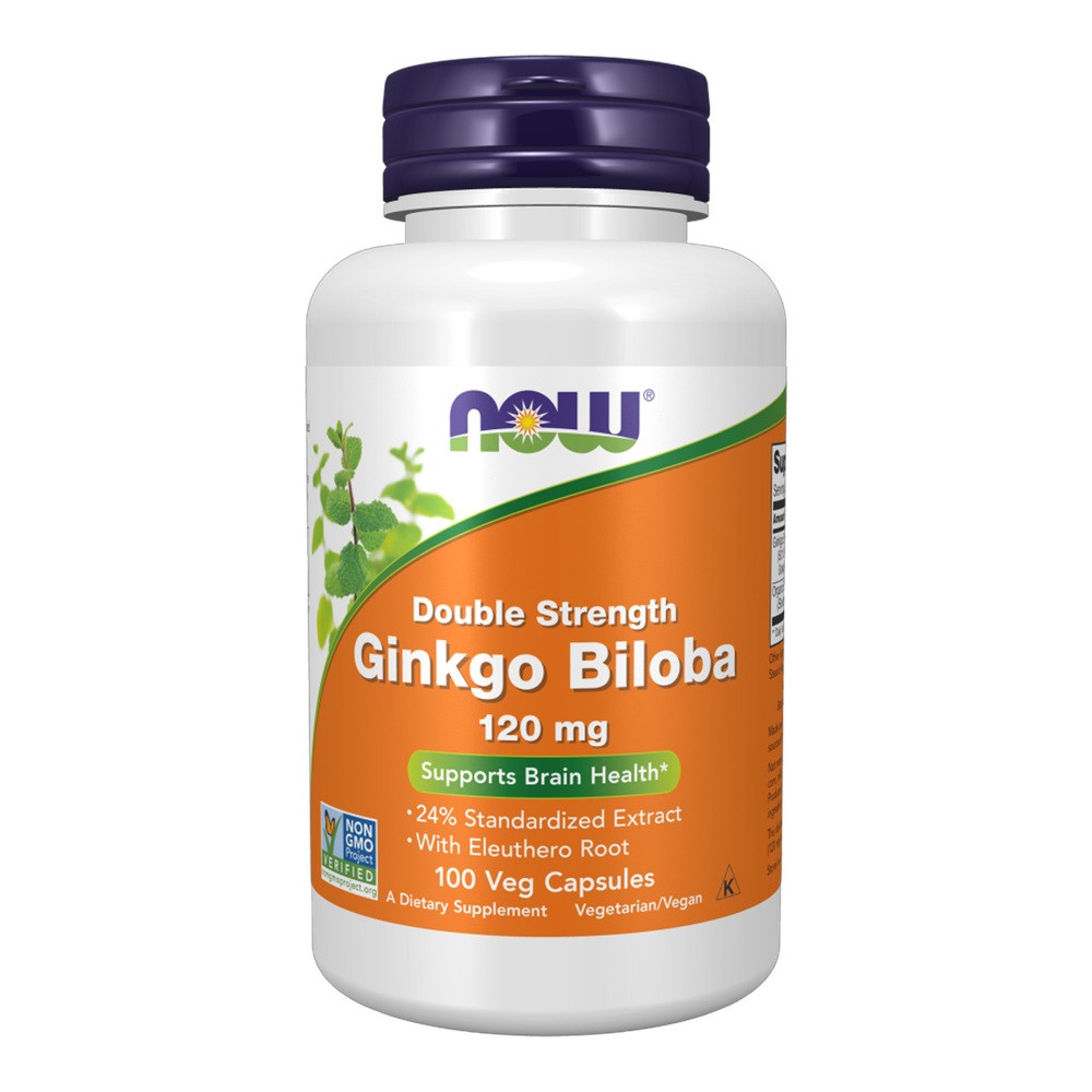 Now Foods GINKGO BILOBA 120mg 100 kaps GIKNGO/100/KAP/