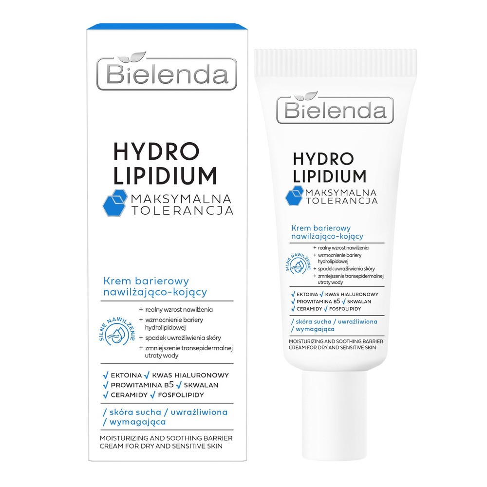 Bielenda Hydro Lipidium Maksymalna Tolerancja Krem barierowy nawilżająco-kojący 50ml