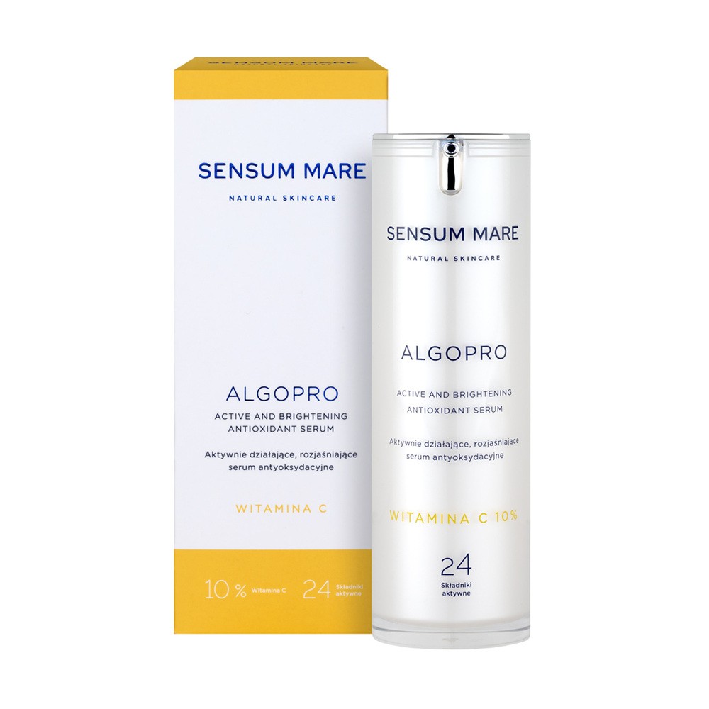Sensum Mare ALGOPRO C Aktywnie działające, rozjaśniające serum antyoksydacyjne z witaminą C 10% 24 składniki aktywne 30.0 ml