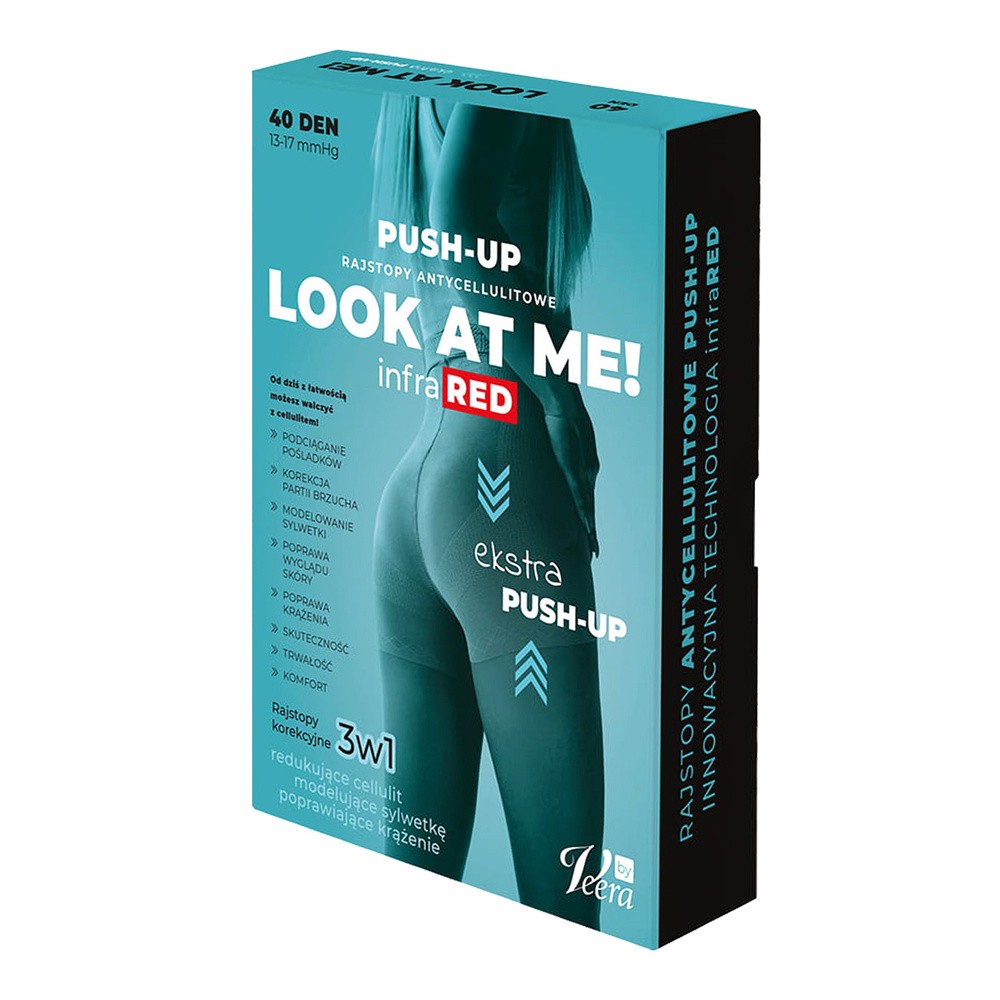 Veera Look at Me infraRED, rajstopy antycellulitowe Push-up, make-up, rozmiar XS