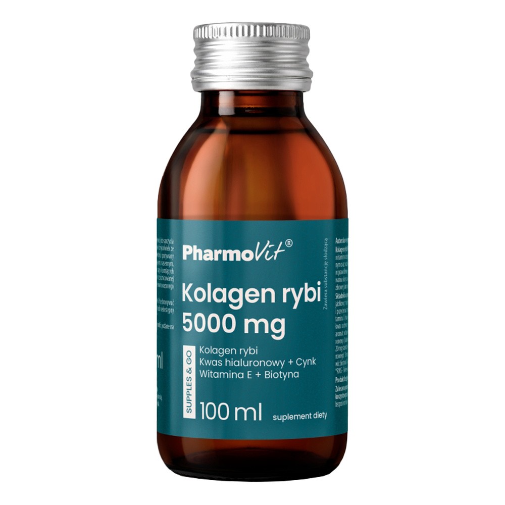 SHOT KOLAGEN RYBI (5000 mg) BEZGLUTENOWY 100 ml - PHARMOVIT (SUPPLES & GO)