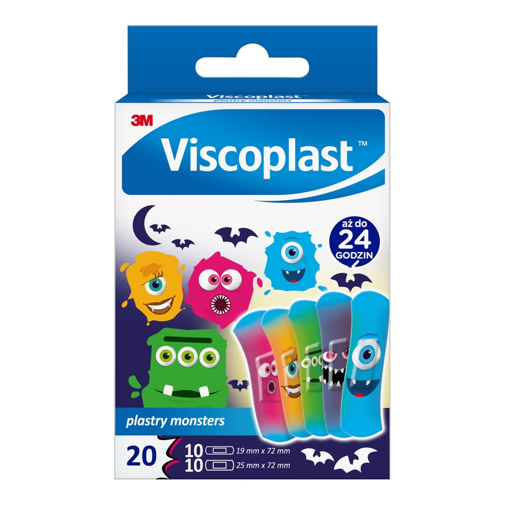 Viscoplast Plastry Monsters 20 Sztuk