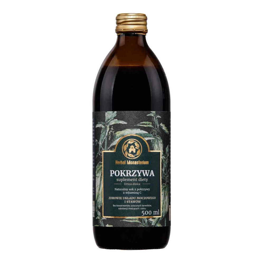 Herbal Pharmaceuticals Sok z Pokrzywy 100% 500 ml Herbal Monasterium